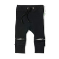 Minti Baby Hidden Knee Trackies Black with Charcoal Knees